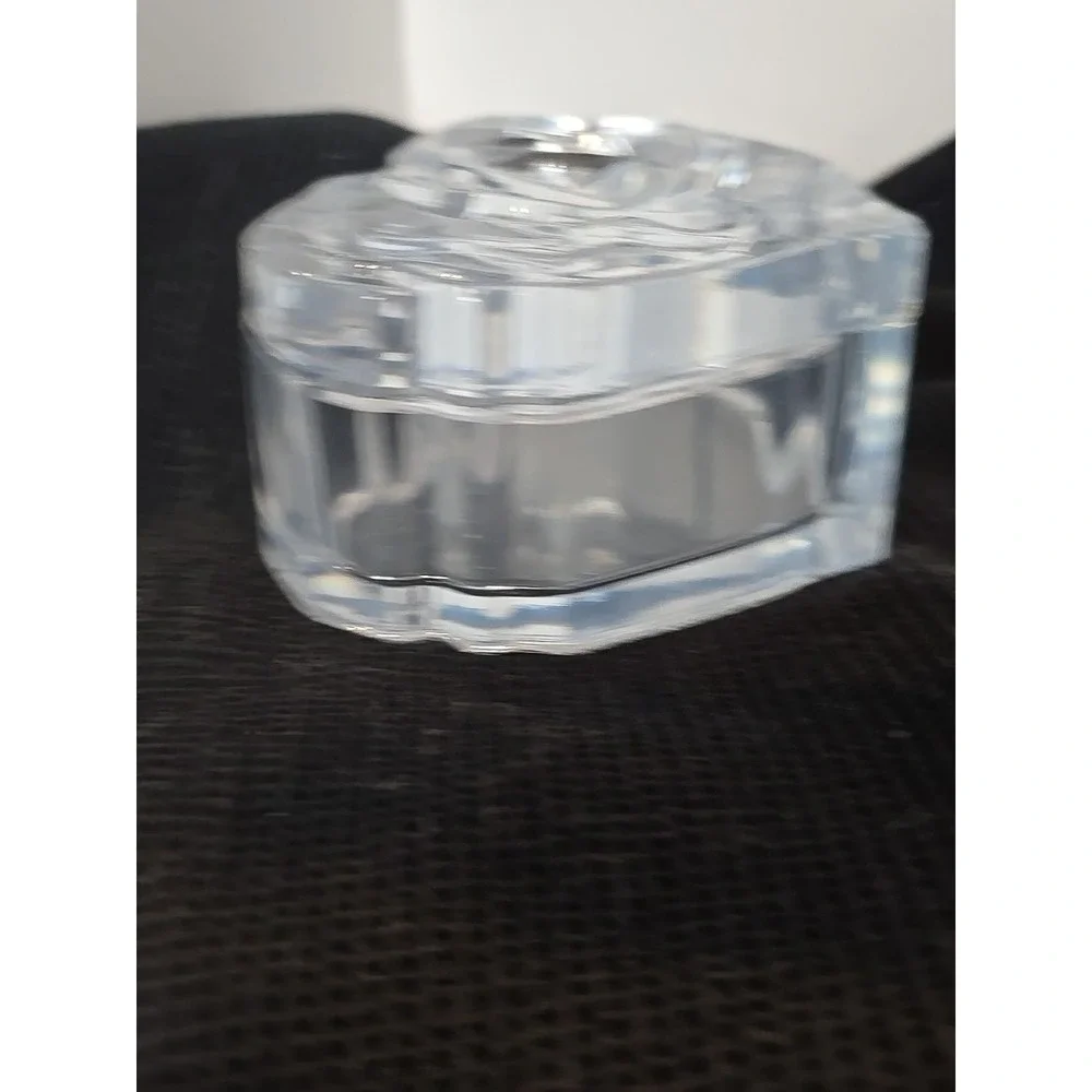 Handmade Resin Heart Shaped Trinket Box With Lid‎ Clear 771